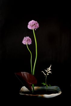 икебана сиреневая