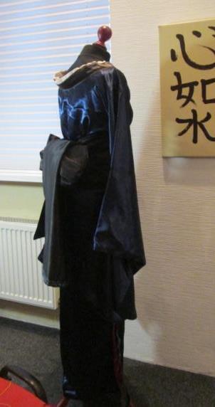 кимоно синие