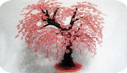 сакура из бисера