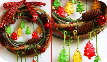 необычный Рождественский венок