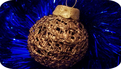 шоколадный новогодний шарик