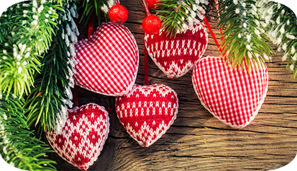 сердечки на елку