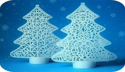 елочка из бумаги