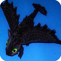 оригами беззубик