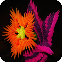 оригами цветок