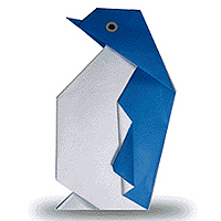 оригами пингвин