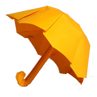 оригами зонт