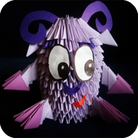 оригами барашек