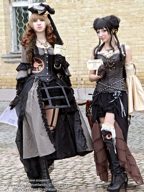 девушки Стим Панк конвент